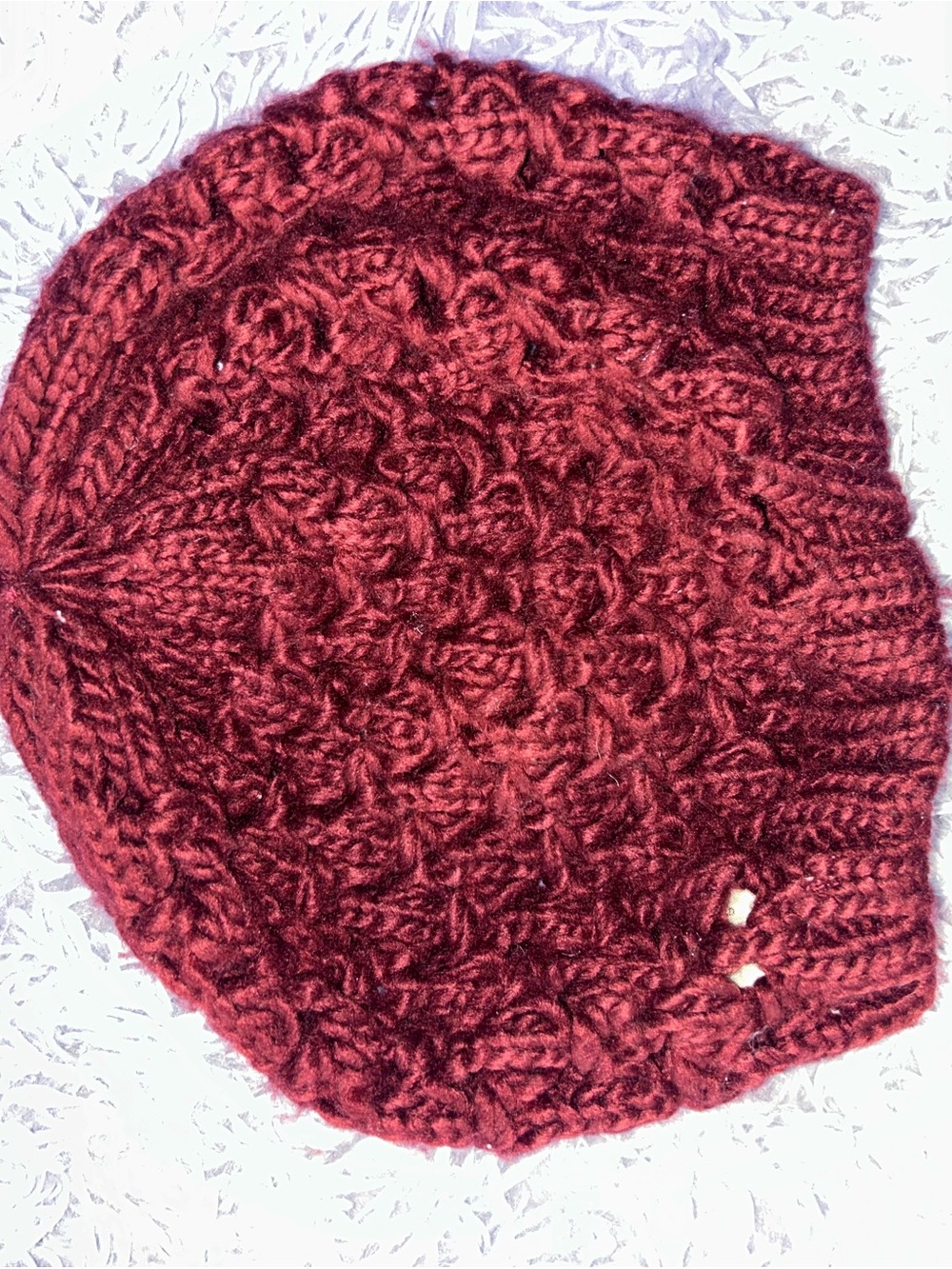 Knit Burgundy Women’s Beanie